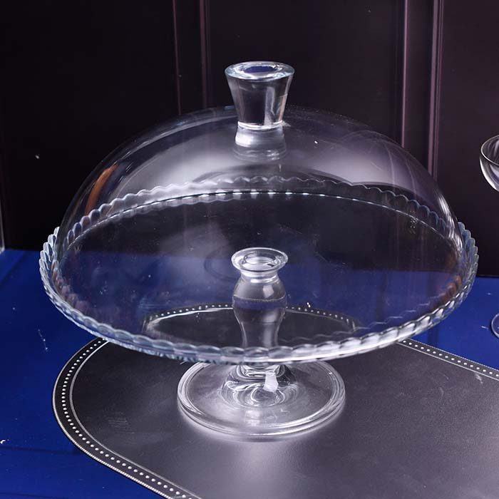 Cake stand with lid Glass - photo 2