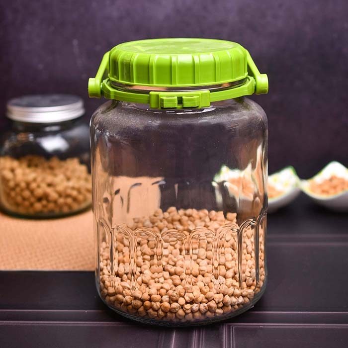 PASABAHCE Harvest Kitchen Jar Green 3000 CC - photo 1