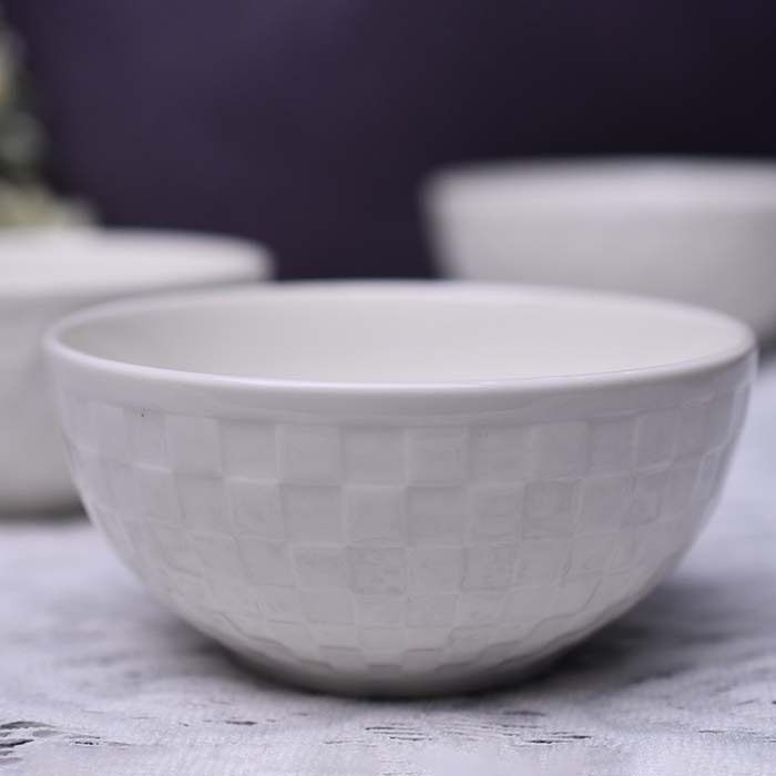 Qualitier Bowl White check 12 CM (small) set of 2 - photo 3
