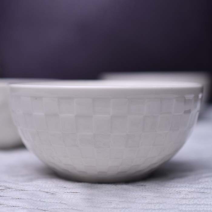 Qualitier Bowl White check 12 CM (small) set of 2 - photo 2