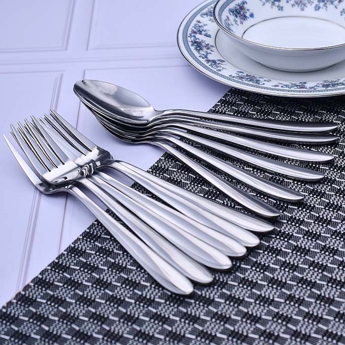 RAINBERG Steel plain Spoon set (6 dinner spoon 6 dinner fork ) - photo 3
