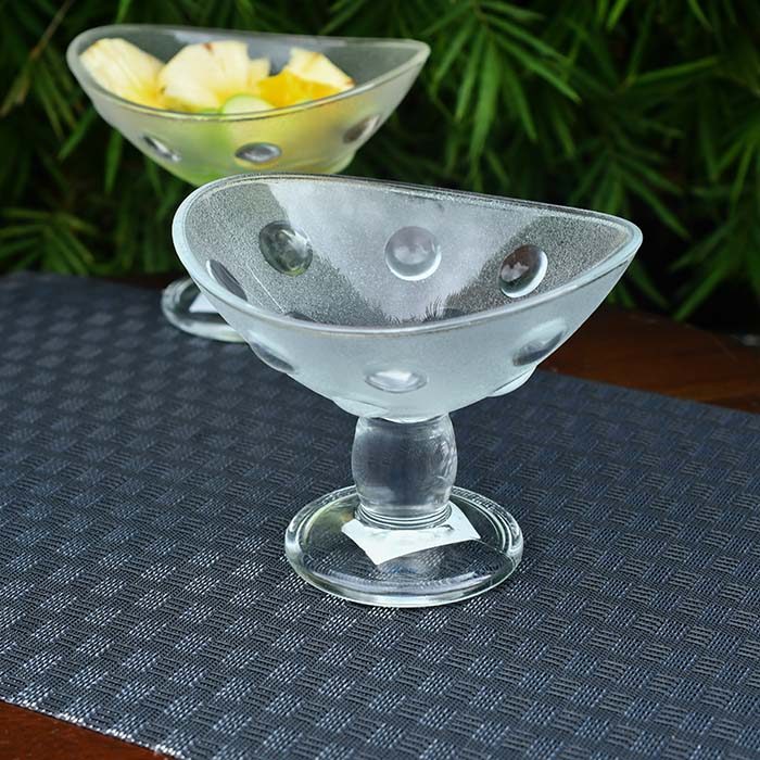 DUNE COPPA ITALY  Ice cream bowl Frosted with small bubble desig - photo 1
