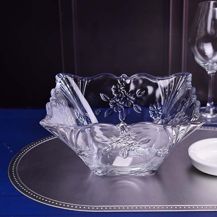 Fruit bowl glass Square