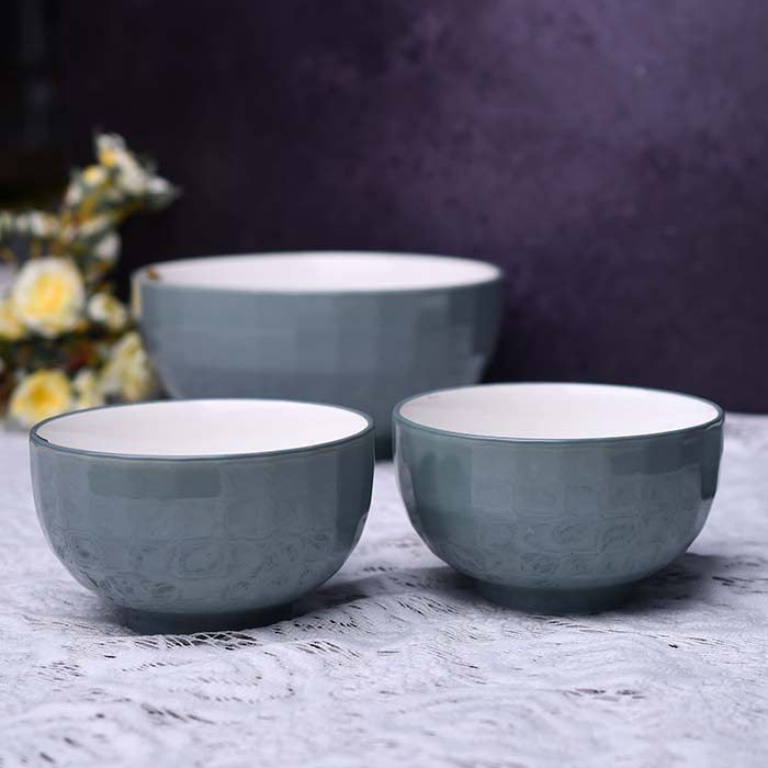Ying Gui Serving Bowls | Light teal color | (small) Set of 2 - photo 3