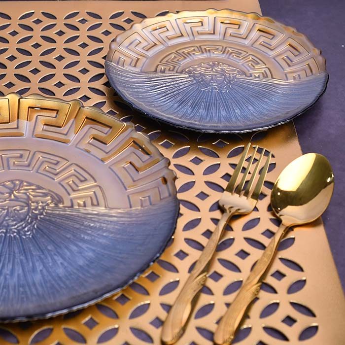 Plate set Black and Yellow set of 7 - photo 2