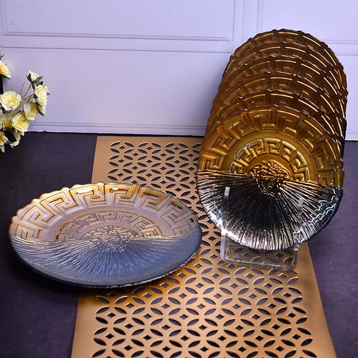 Plate set Black and Yellow set of 7 - photo 3