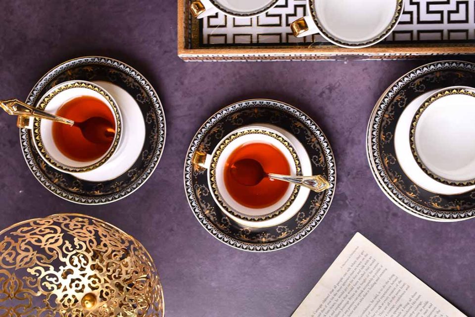 Cup and saucer Luxury Grey+Black+Gold - photo 3