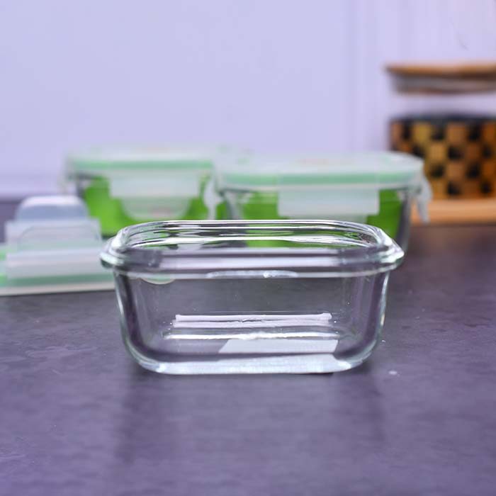 Kids Food storage glass container Rectangle 120 ML - photo 3