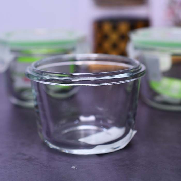 Kids Food storage glass container Round 120 ML - photo 3
