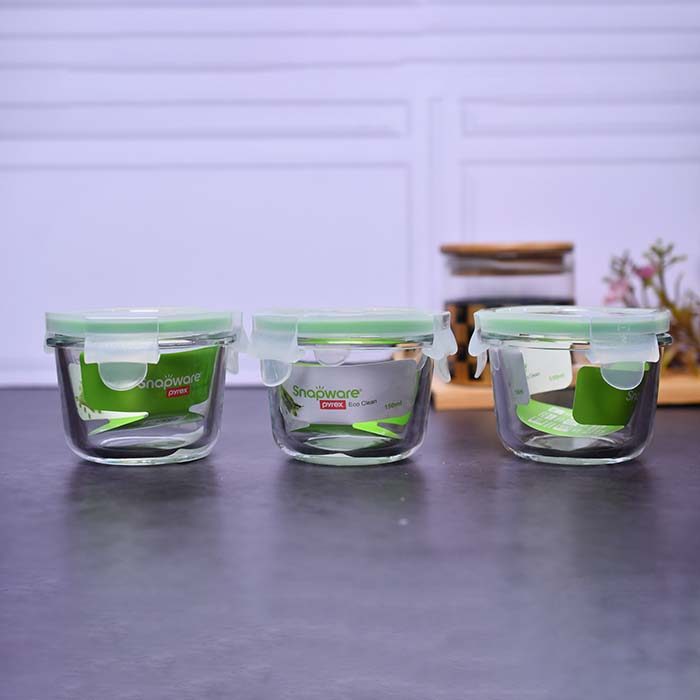 Kids Food storage glass container Round 120 ML - photo 2