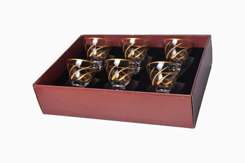 DECOART Ice cream bowl Set of 6 PC Gold Strand - photo 4