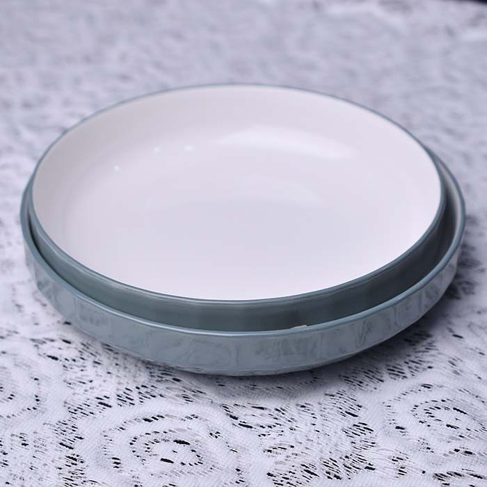 Ying Gui Round plate | Light teal color | (large) - photo 4
