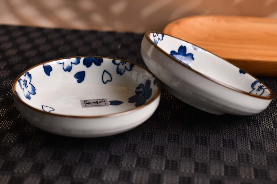 Ceramic | Serving dish | Round | Blue floral print | 9 CM - photo 2