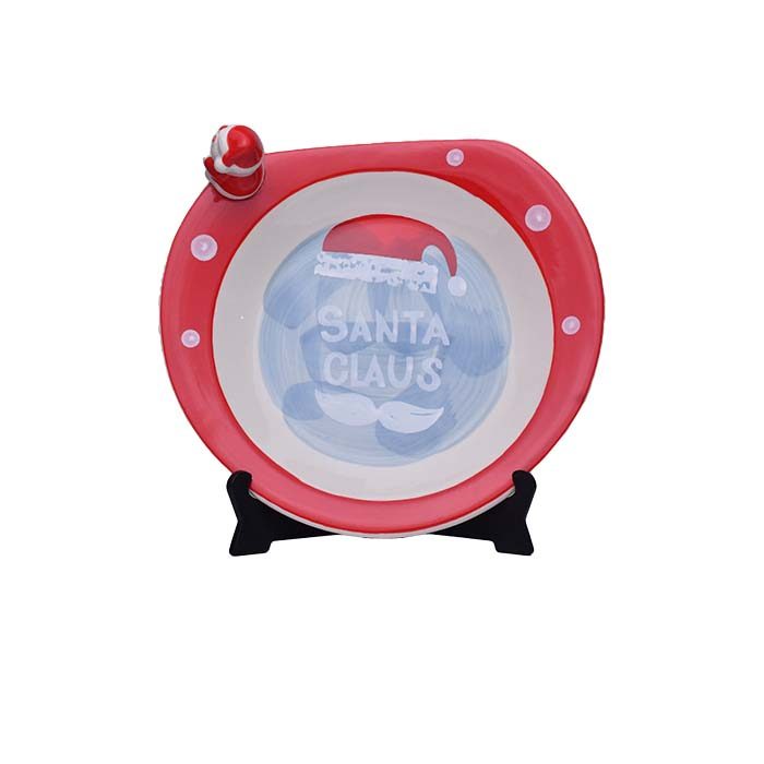 Cartoon plate with Santa - photo 2