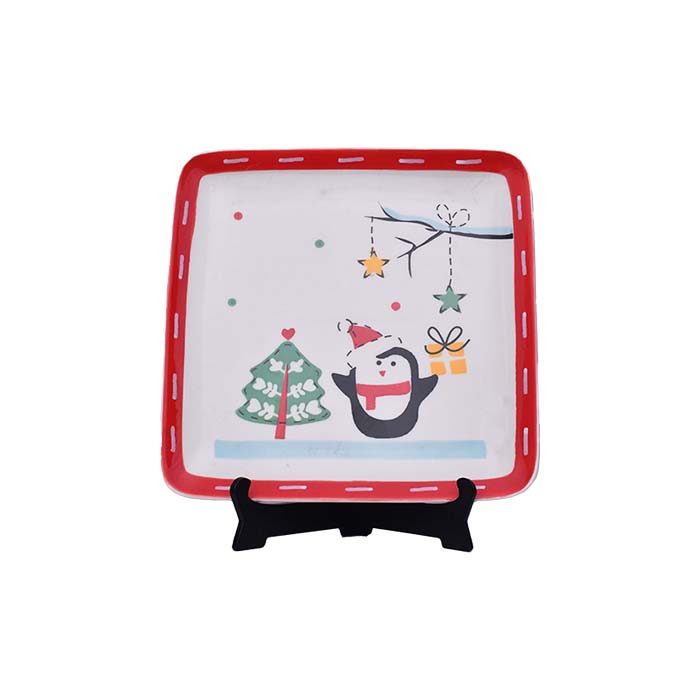 Cartoon square plate