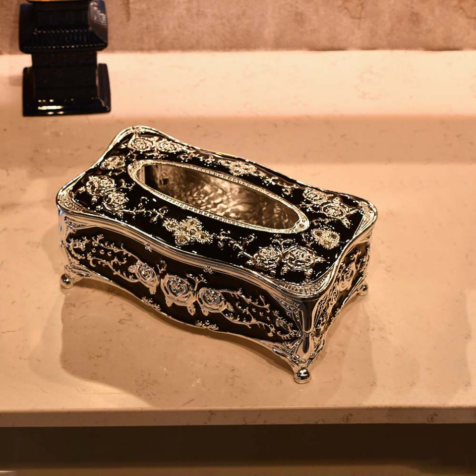 LUXURY TISSUE BOX WITH GOLD PLATING - photo 5