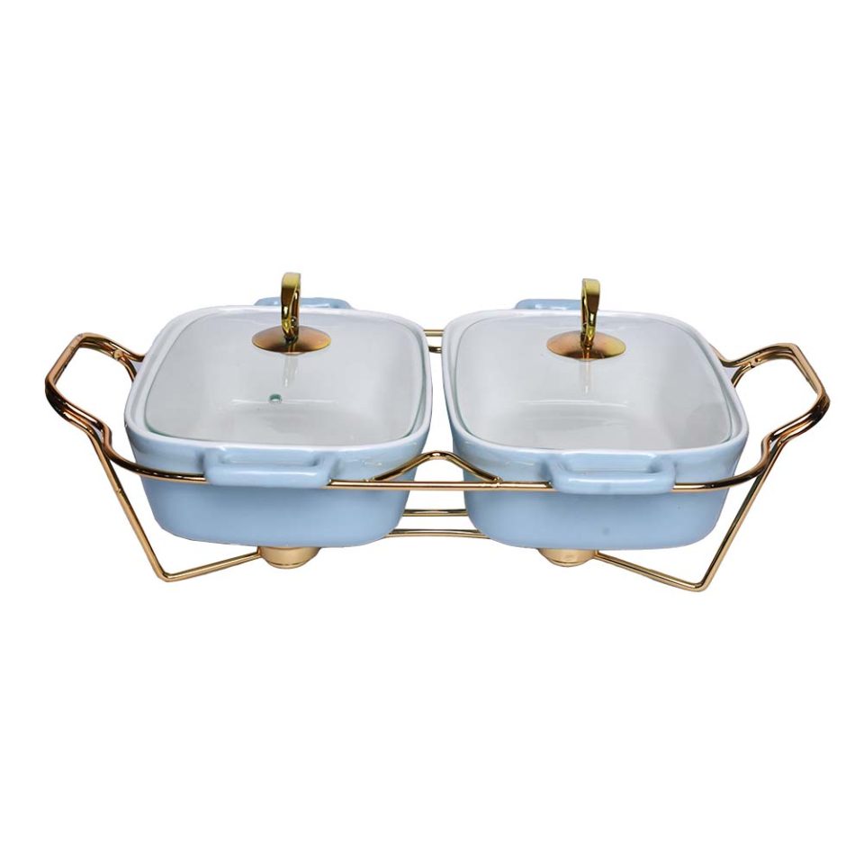 Food warmer Twin Rectangle Blue 1.5 LITRE - photo 1
