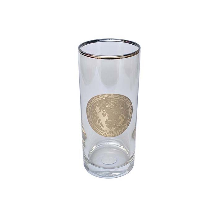 PREMIUM BRAND | Long drink Gold tinted Glass | Gold lined | Set - photo 4