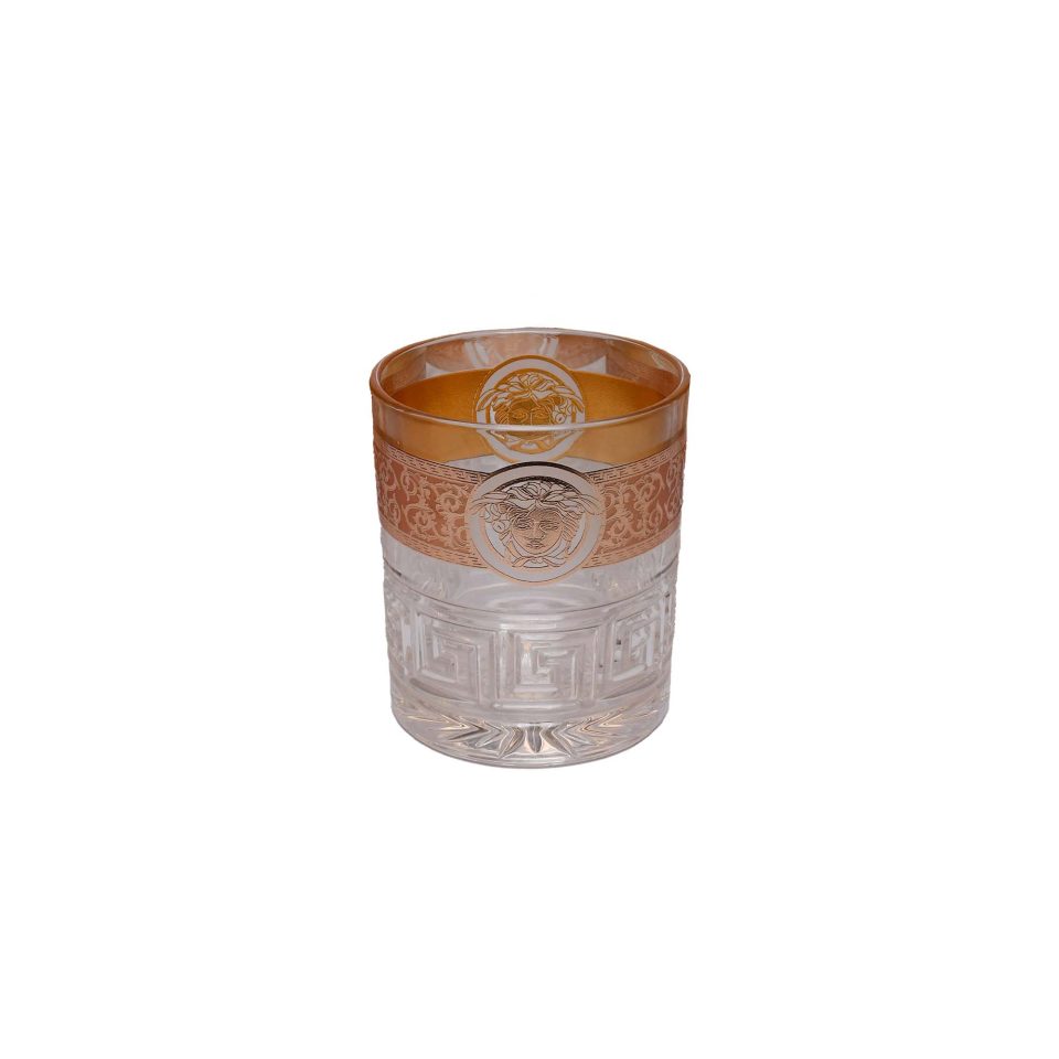 Whisky Glass gold pattern 6 PC 390 ML - photo 4