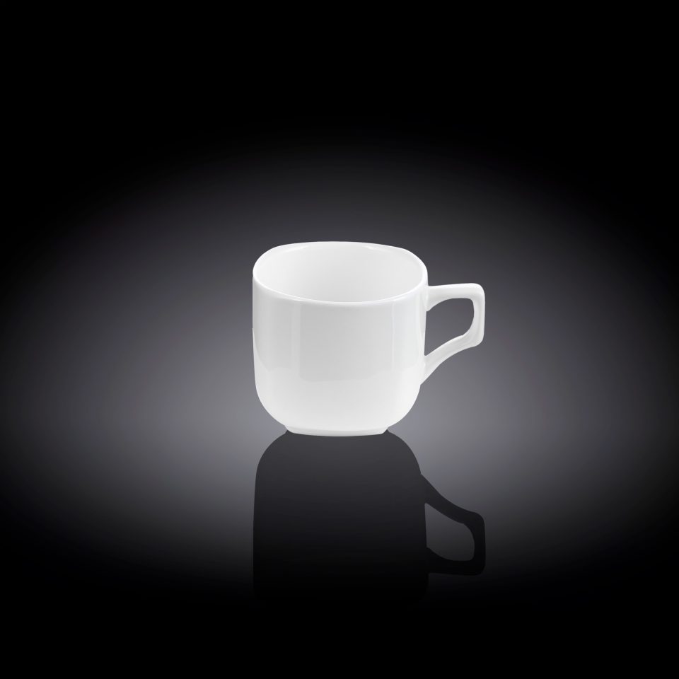 WILMAX Coffee cup and saucer | White | 90 ML | set of 2 - photo 2