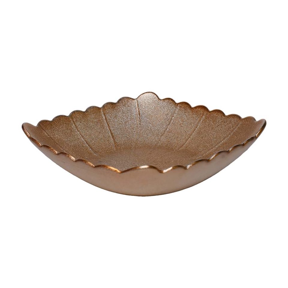 Bowl leaf Rose Gold 9 INCH - photo 3