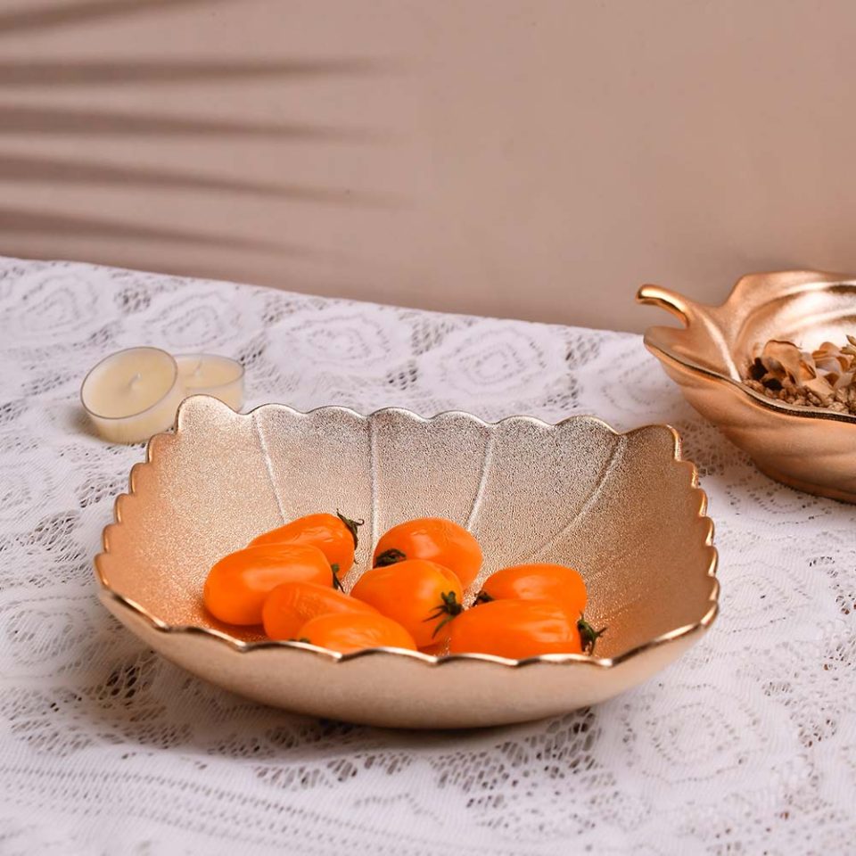 Bowl leaf Rose Gold 9 INCH - photo 1