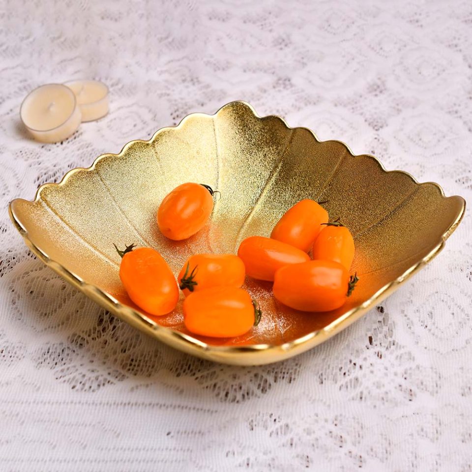 Bowl leaf Gold 9 INCH - photo 2