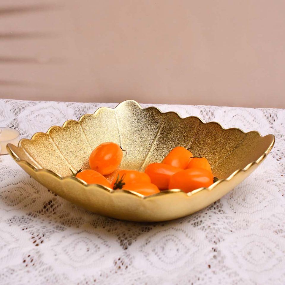 Bowl leaf Gold 9 INCH - photo 1