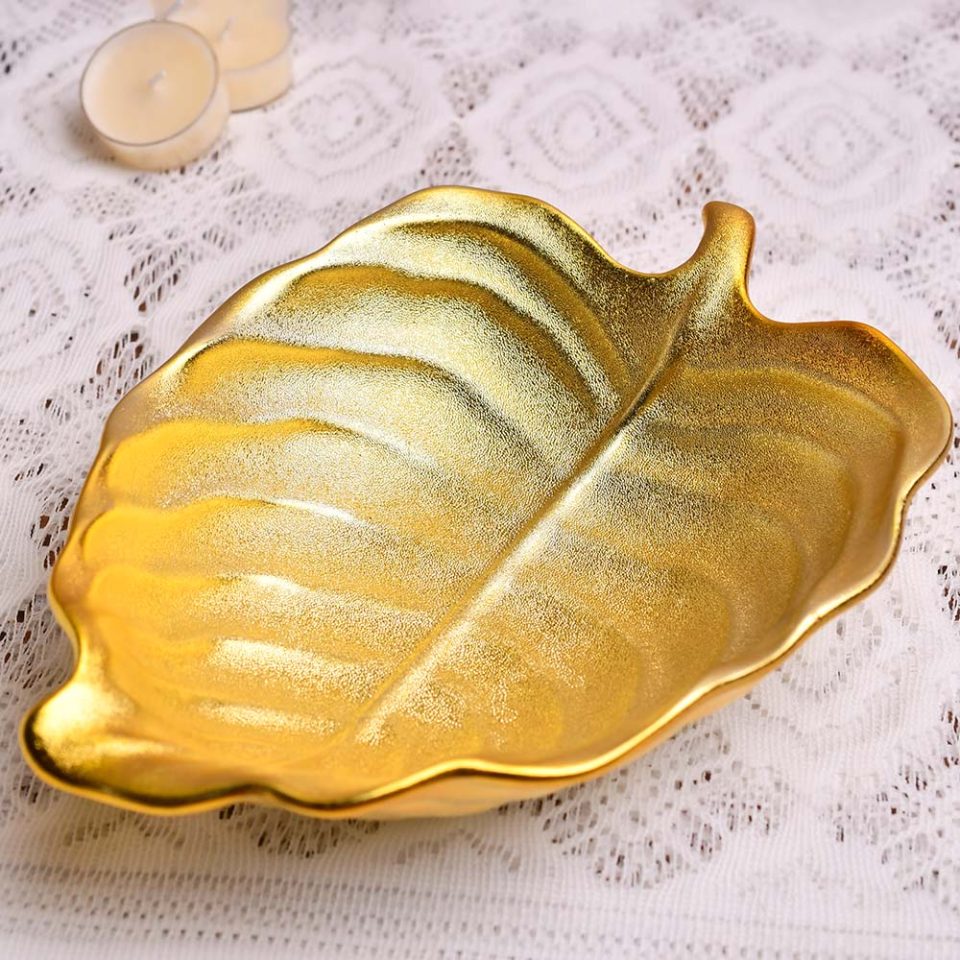 Bowl lime leaf shaped 9 INCH - photo 2