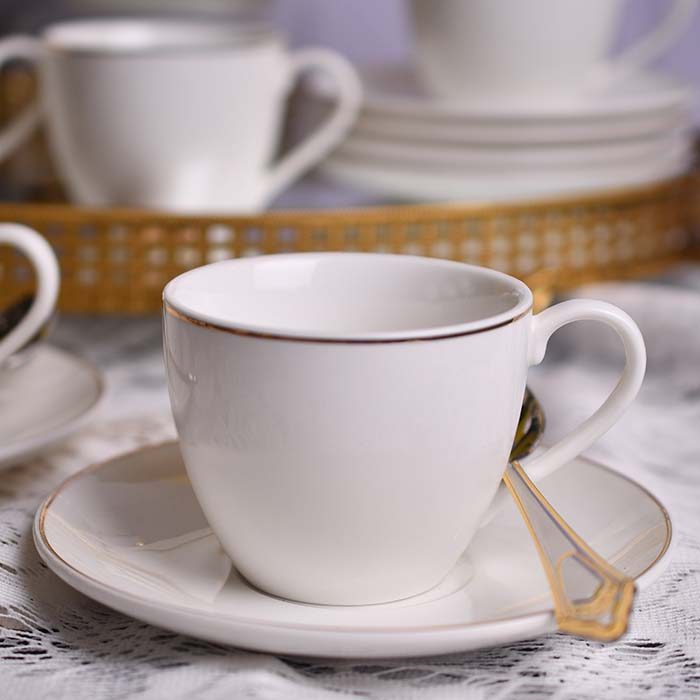 YAMASIN | Cup and Saucer | white | Set of 6 | YCS2654 - photo 1