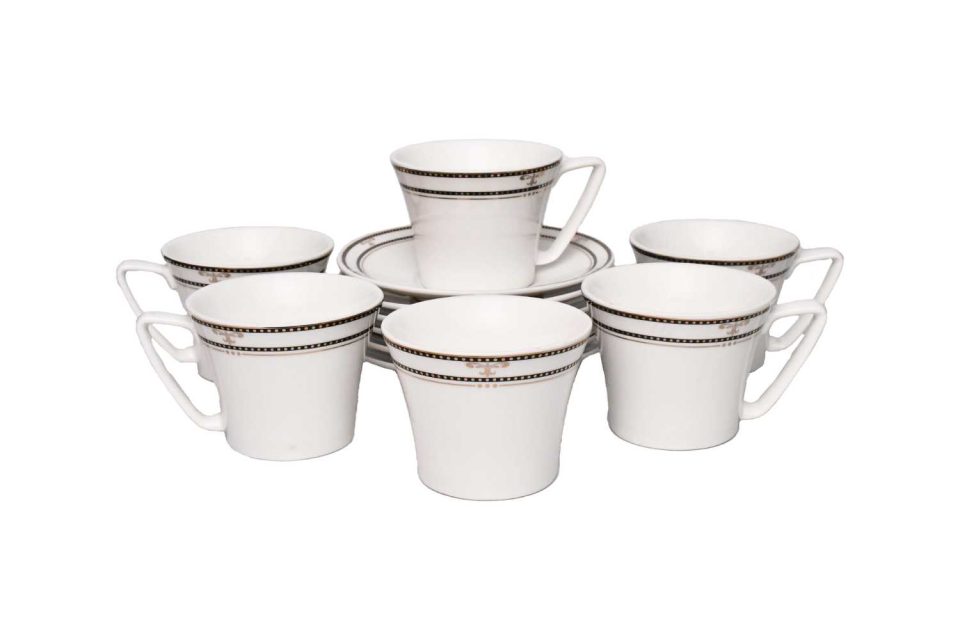 YAMASIN | Cup and Saucer | Set of 6 | white decal | YCS2637 - photo 6