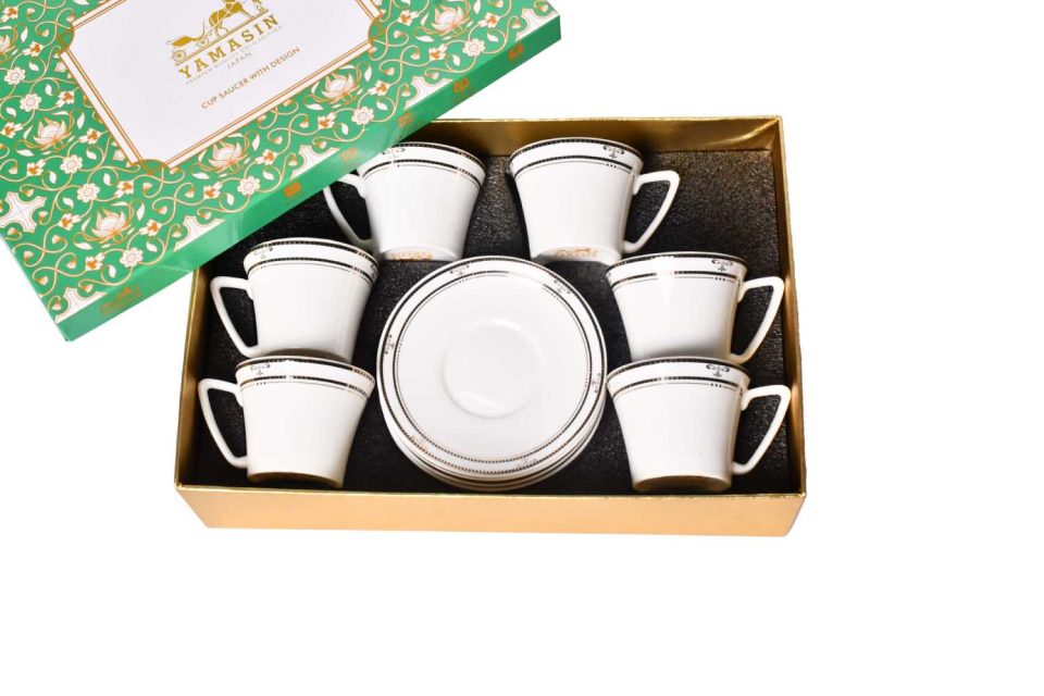 YAMASIN | Cup and Saucer | Set of 6 | white decal | YCS2637 - photo 7