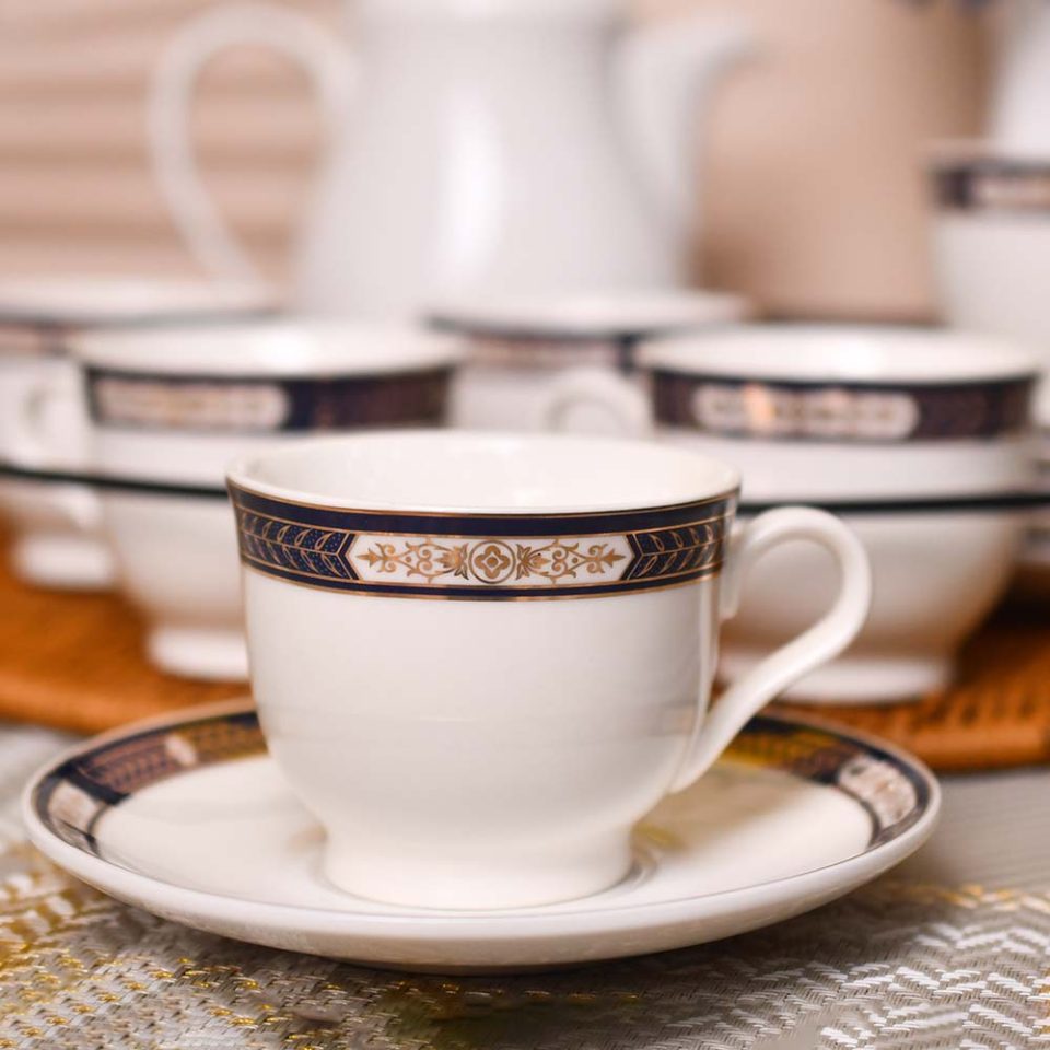 YAMASIN | Cup and Saucer | Set of 6 | white decal | YCS2646 - photo 1