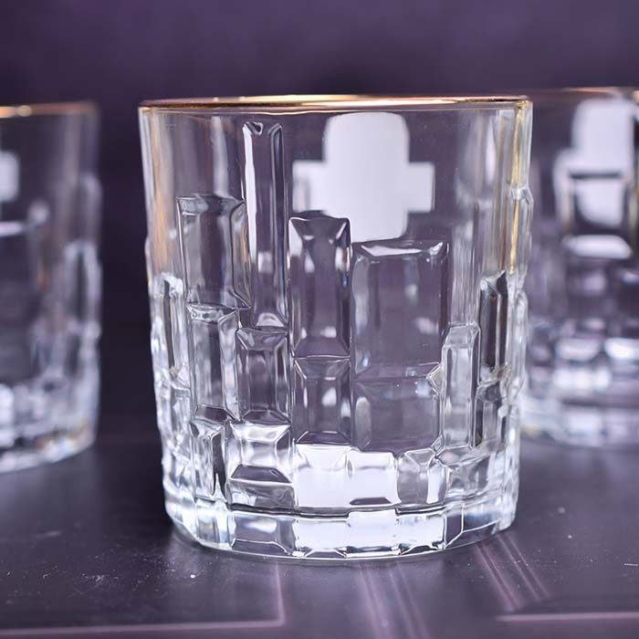 Whisky Glass Crystal gold line 330 ML - photo 2
