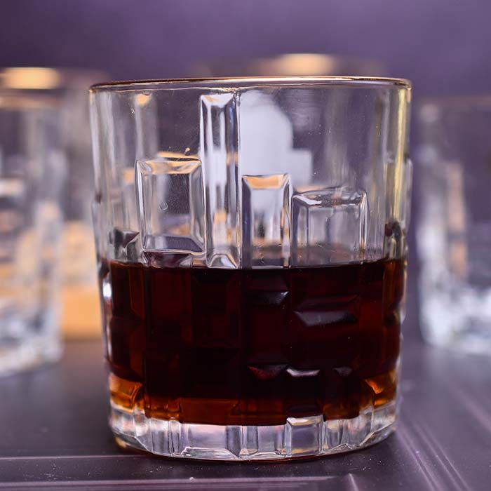Whisky Glass Crystal gold line 330 ML - photo 1