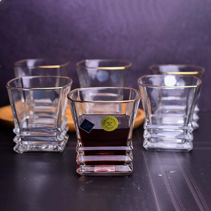 Whisky Glass Crystal gold line 350 ML YG19545 - photo 4