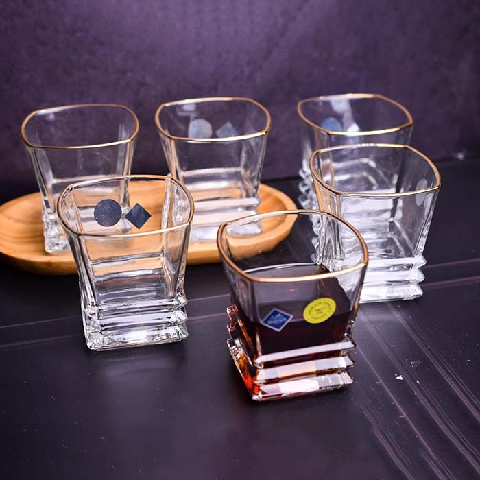 Whisky Glass Crystal gold line 350 ML YG19545 - photo 2