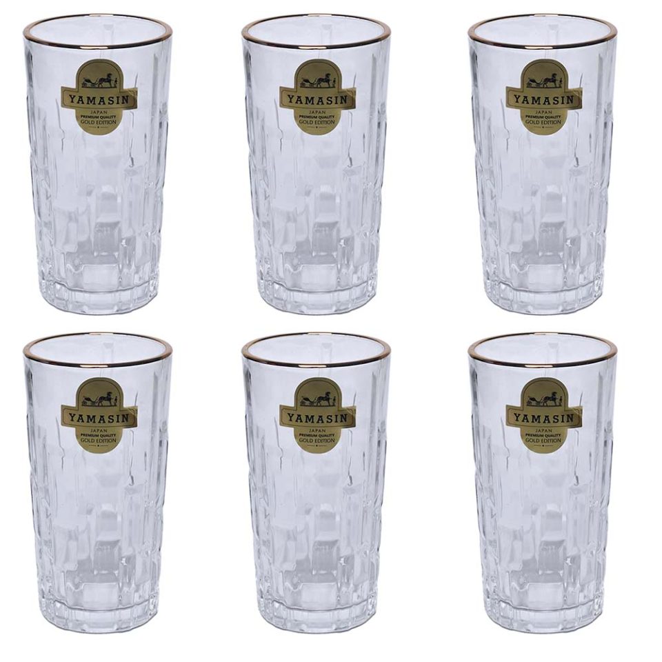 Water Glass with Gold line 6 PC 290 ML - photo 2