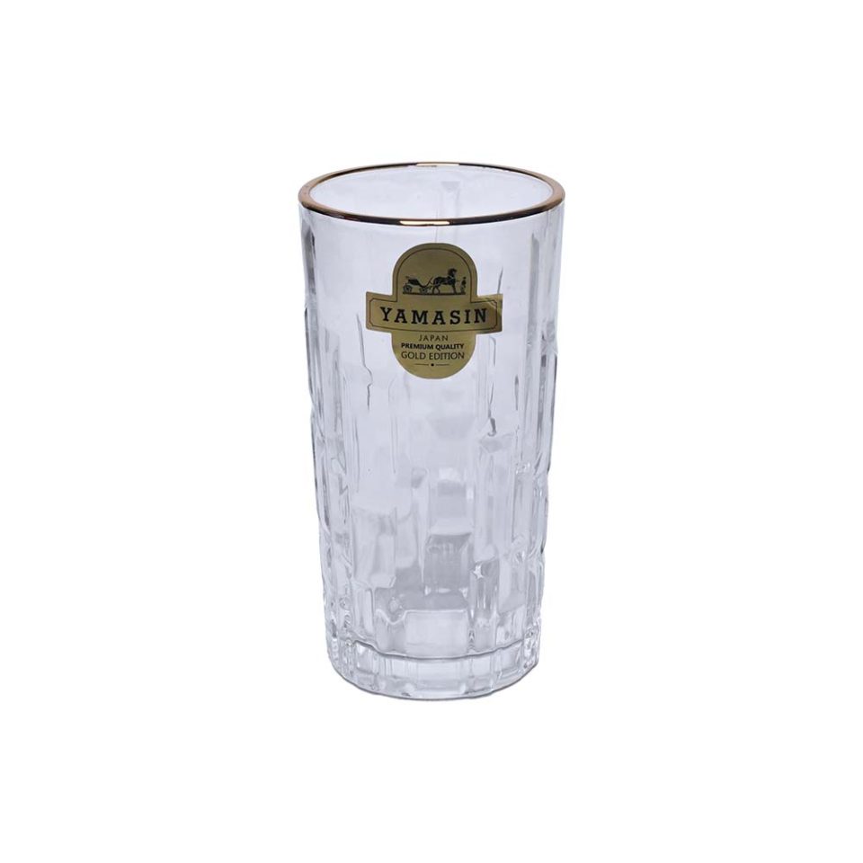 Water Glass with Gold line 6 PC 290 ML - photo 1