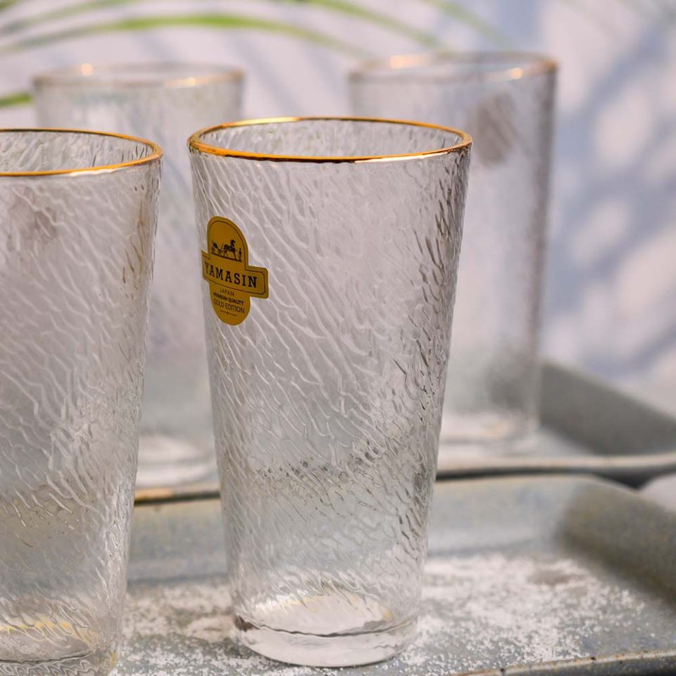 Water Glass Crystal gold line 370 ML - photo 3