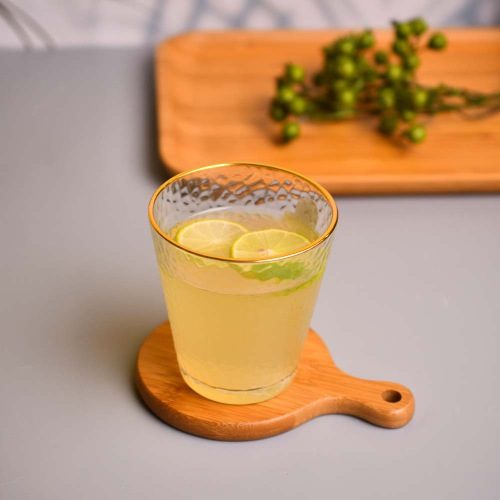 Water Glass Crystal gold line 315 ML YG19557 - photo 1