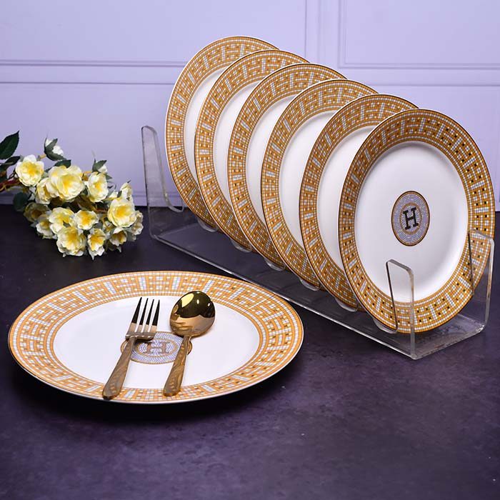 7 pc snack set Luxury Logo design yellow decal - photo 3