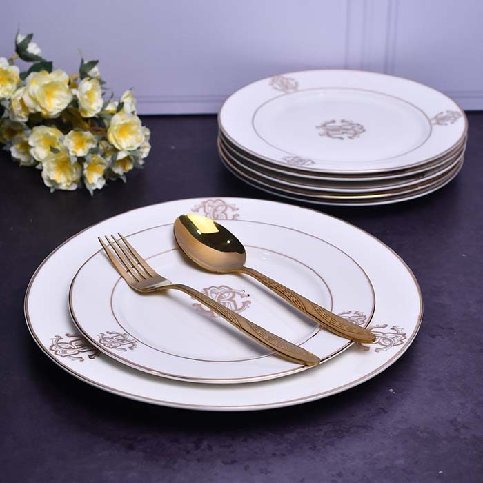 7 pc snack set with Luxury Logo design White - photo 3