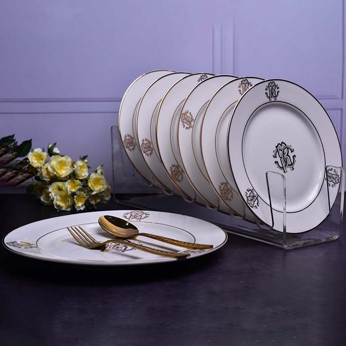 7 pc snack set with Luxury Logo design White - photo 2