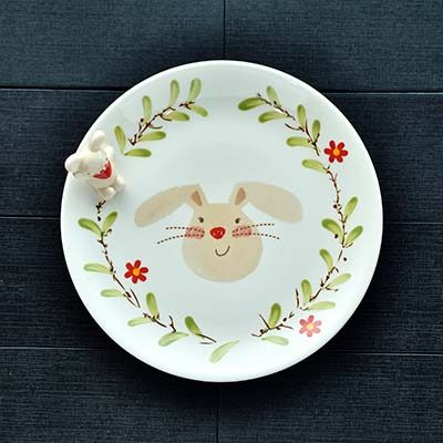 Cartoon plate with Rabbit - photo 1