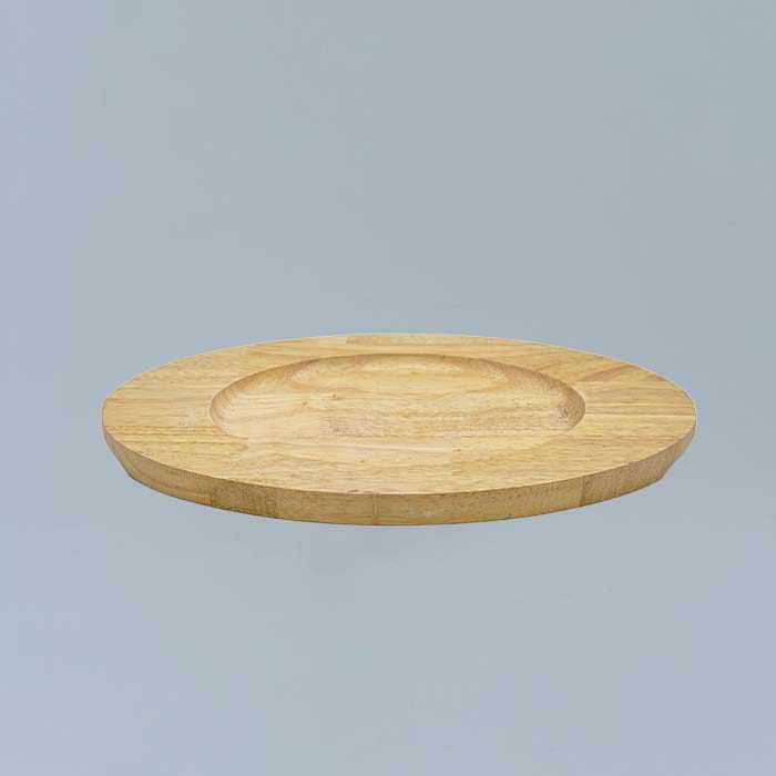 Cast Iron sizzler pan with wooden base Oval (Large) - photo 3