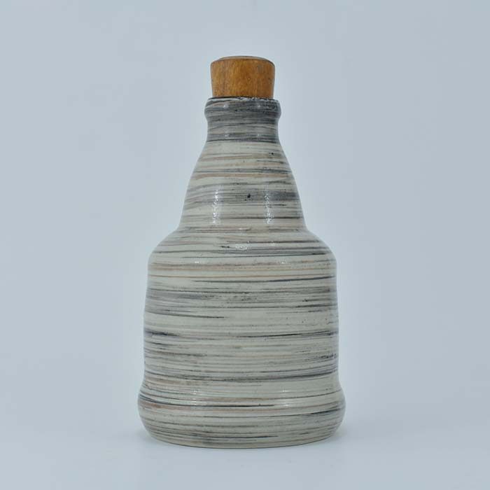 AART Handmade Terracotta Water bottle Cream With Wooden Cap - photo 1