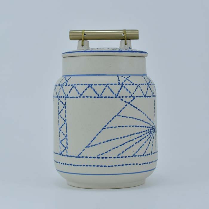 AART Handmade Terracotta Storage jar cream - photo 1