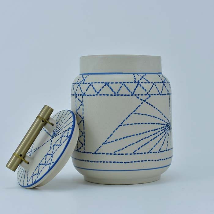 AART Handmade Terracotta Storage jar cream - photo 2