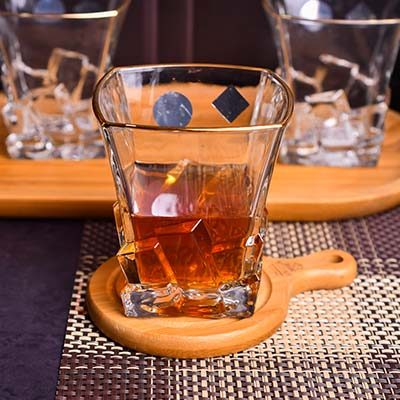 Whisky Glass crystal gold line 350 ML - photo 2